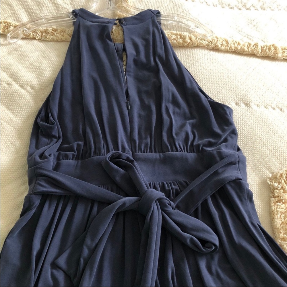 Anthropologie Moulinette Soeurs Sleeveless Jumpsuit Blue Sz Medium